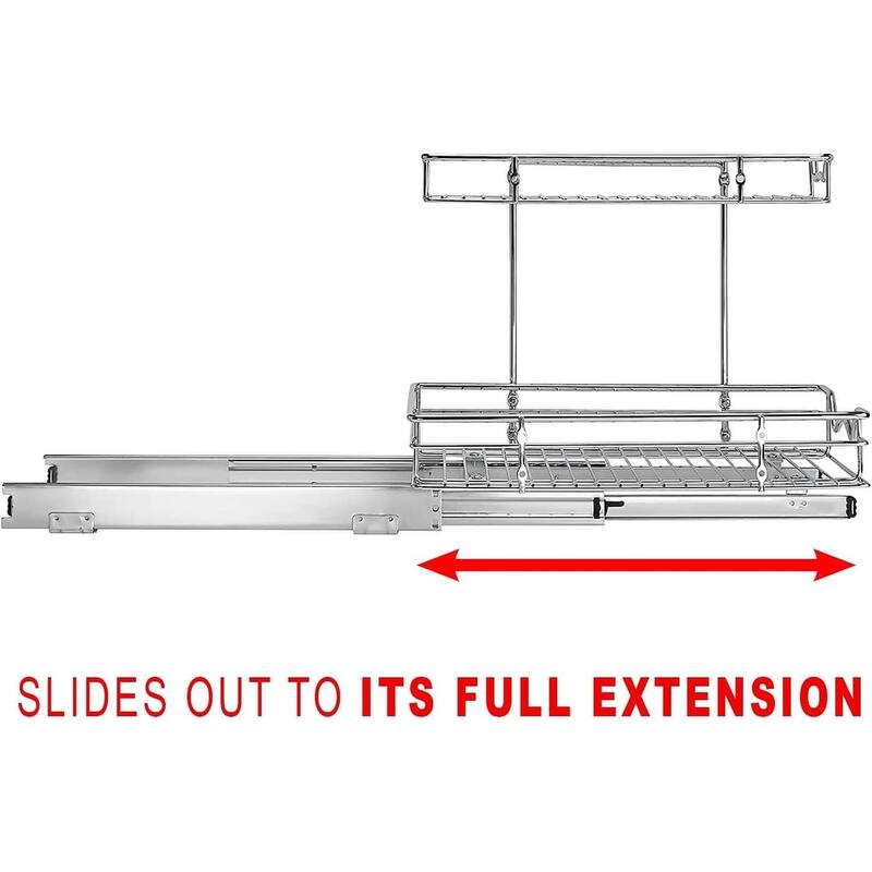 Hold N' Storage - 2 Tiers Under the Sink Organizer and Storage Pull Out