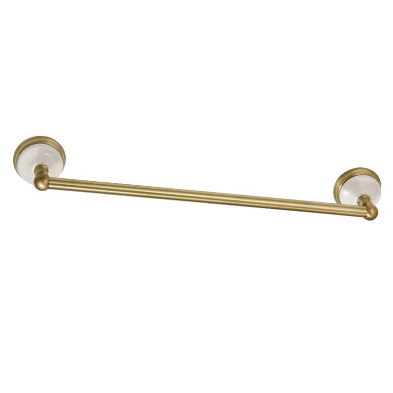 Victorian 18-Inch Towel Bar - Brushed Brass