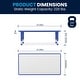 preview thumbnail 32 of 41, 23.625"W x 47.25"L Plastic Adjustable Activity Table-School Table for 6