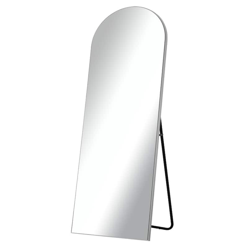 Modern Arched Mirror Full-length Floor Mirror with Standing