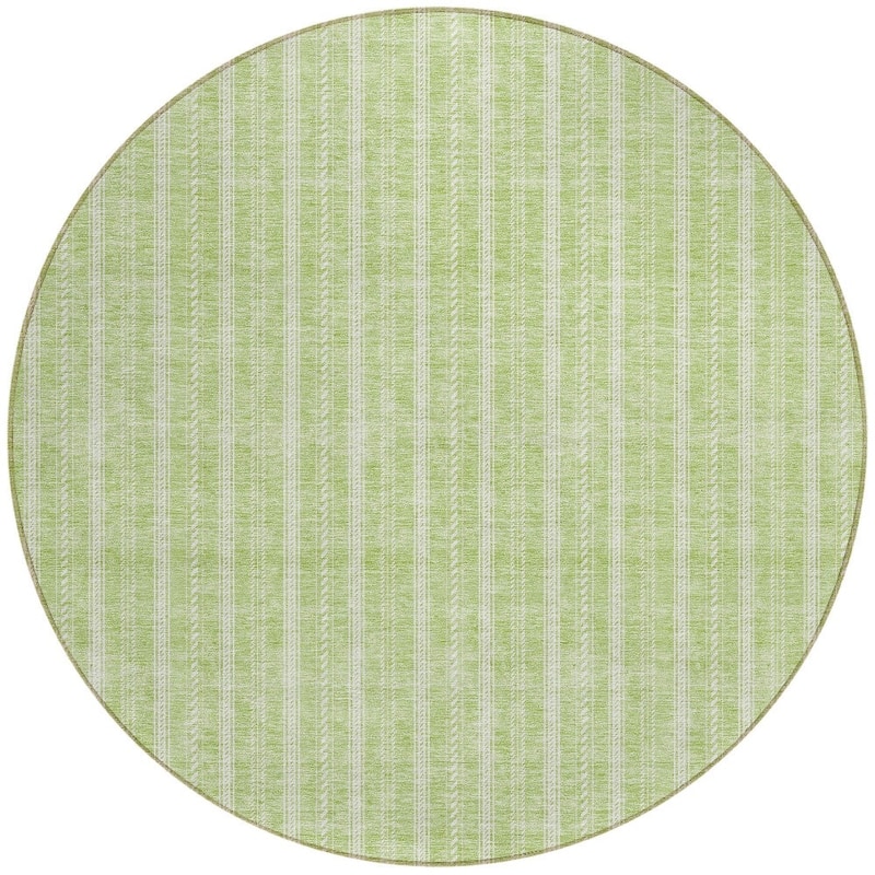 HomeRoots Striped Transitional Rectangle Outdoor Rug