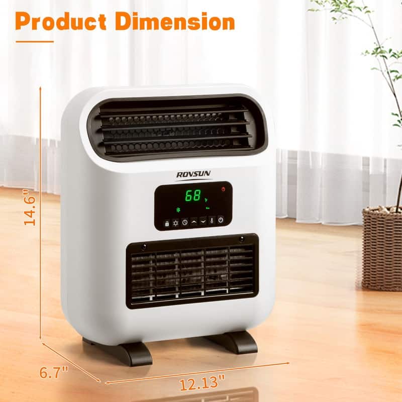 1500-Watt Wall-Mount and Floor Electric Space Heater with Remote Control