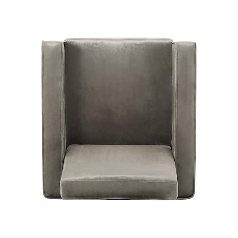 Kirkwood Modern Glam Velvet Club Chair by Christopher Knight Home - 31.50"D x 29.75"W x 33.00"H
