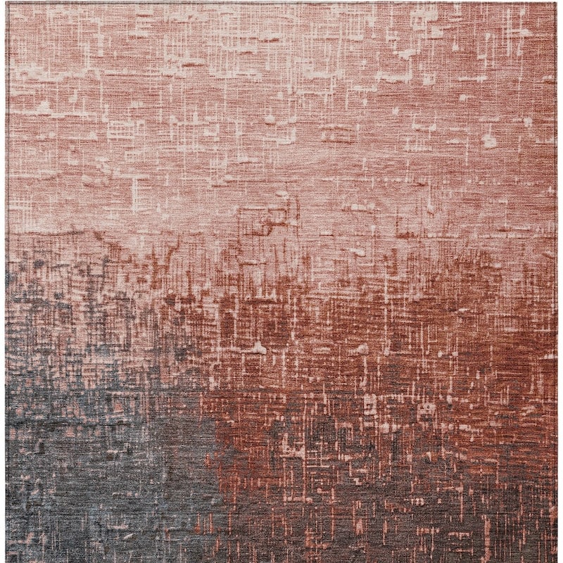 HomeRoots Ombre Transitional Rectangle Outdoor Rug