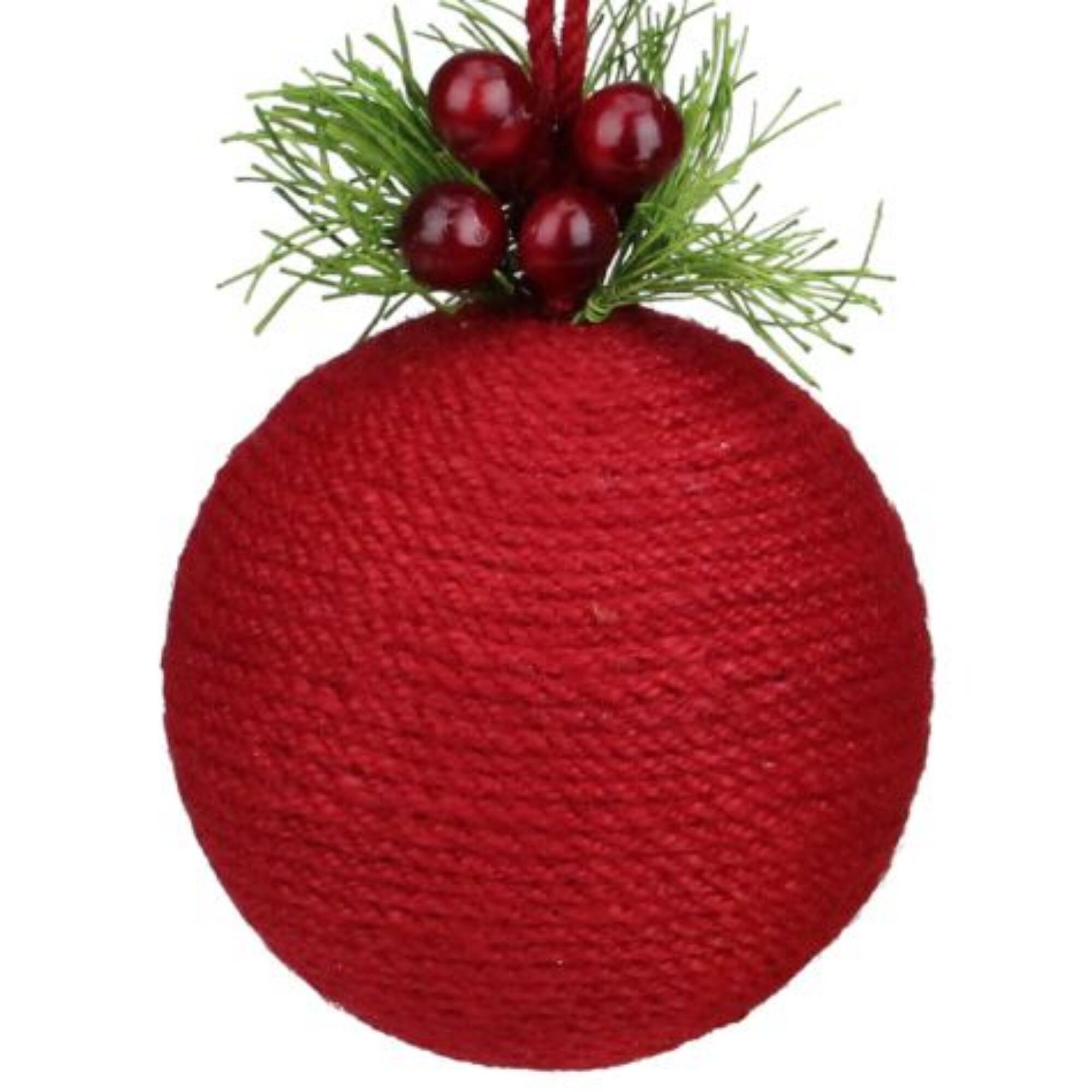 Shop Red And Green Holly Berries Shatterproof Christmas Ball Ornament 5 5 135mm On Sale Overstock 27998623