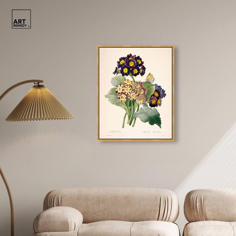 Auricula Varieties Canvas by Art Remedy