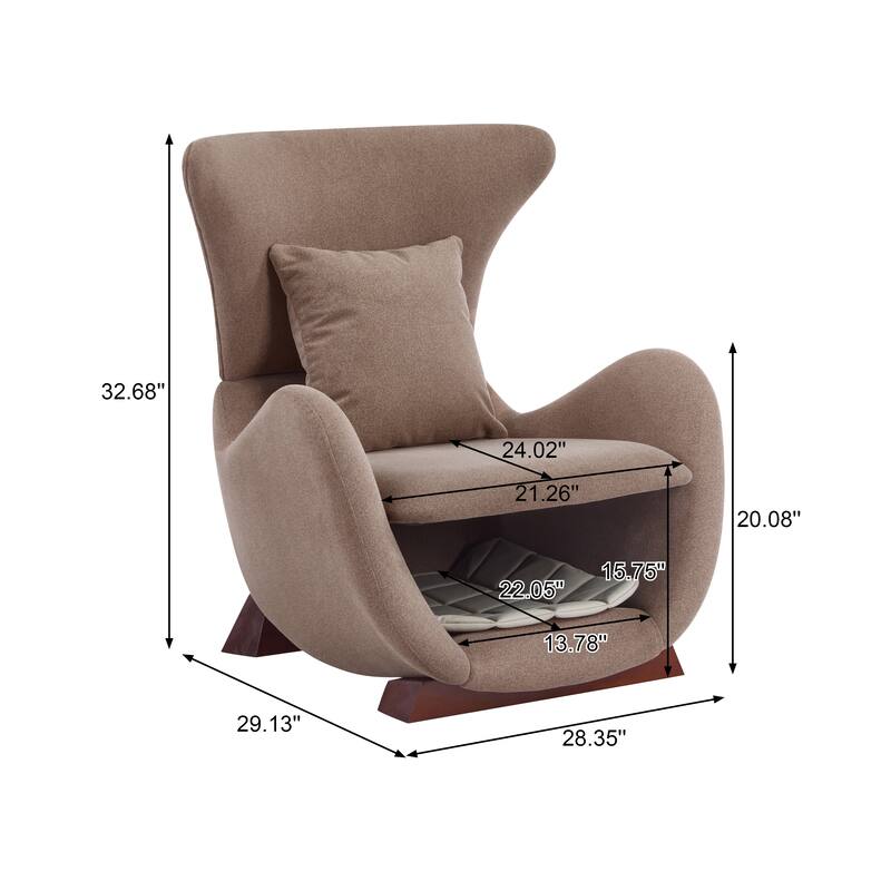 Christopher Knight Home - Modern Upholstered Accent Chair with Pet Nook Storage