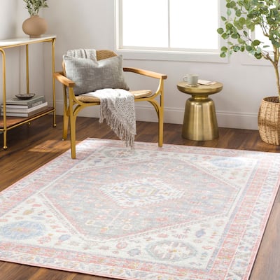 Livabliss Lavadora Vintage Persian Machine Washable Area Rug