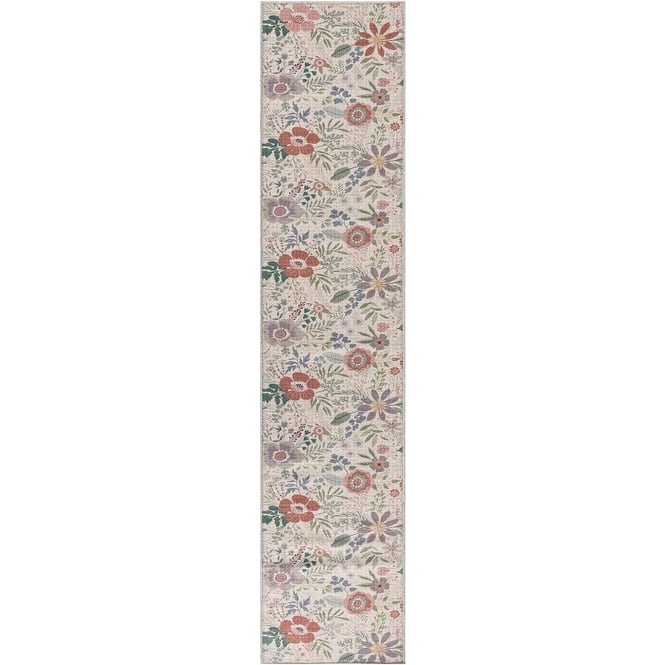 Nourison Washables Indoor Pink Floral Area Rug