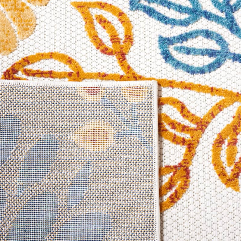 SAFAVIEH Cabana Hillechien Indoor/ Outdoor Waterproof Patio Floral Rug