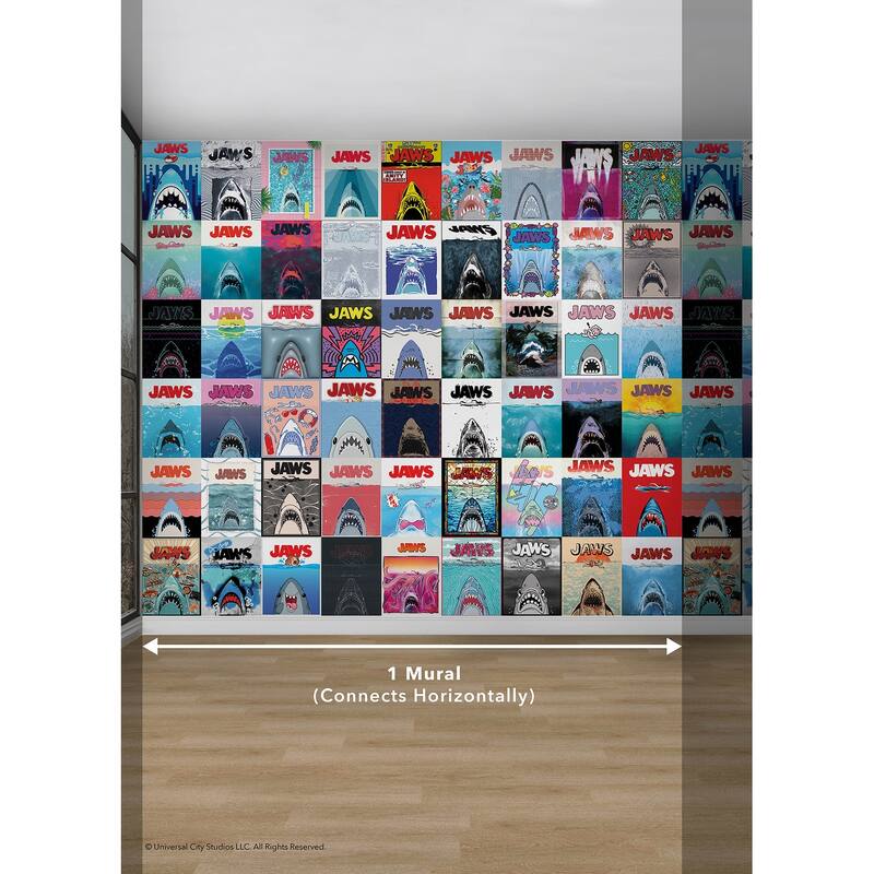 JAWS 50th Anniversary Posters Peel and Stick Mural