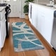preview thumbnail 133 of 132, Premium Washable Super Soft Modern Zeus Mayfield Rug Teal - 2'3" x 7'6"