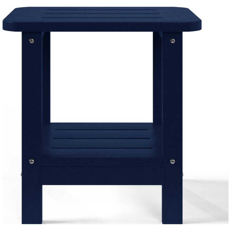 Brighton Outdoor Poly Two Shelf Side Table