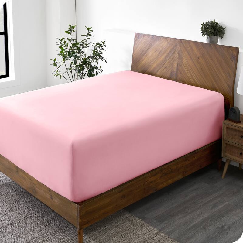 Bare Home Ultra-Soft Microfiber 24 Inch Extra Deep Pocket Fitted Sheet