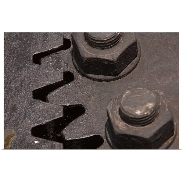 "Close-up of machinery" Poster Print