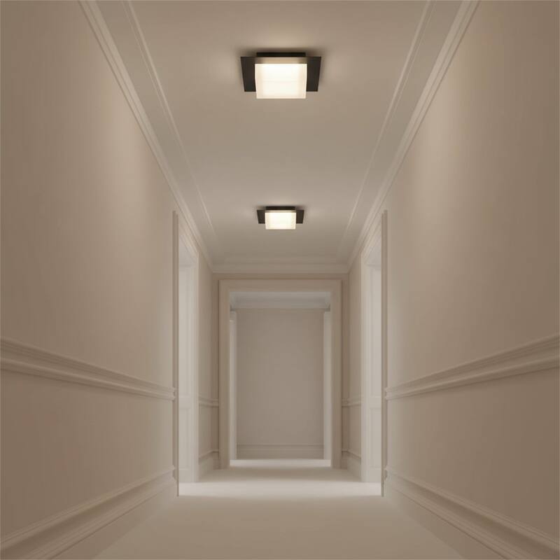 8 inch Square Integrated LED Flush Mount