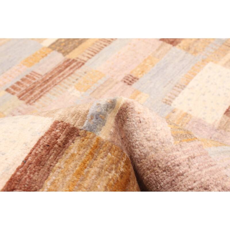 ECARPETGALLERY Hand-knotted Peshawar Ziegler Tan Wool Rug - 5'6 x 7'9