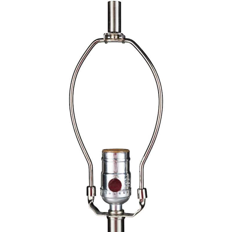 Contemporary Alton Floor Lamp with Natural Finish Wood Base