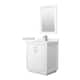 Option White, Nickel Trim, White Quartz Top