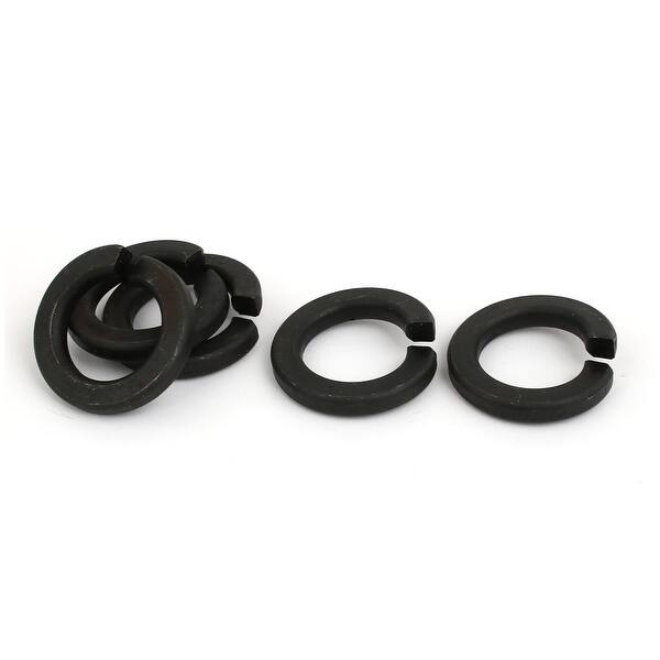 Uxcell 50-Pack 5/16" Inner Diameter Carbon Steel Split Lock Spring Washers – Black Gasket For Bolts, Screws & Nuts