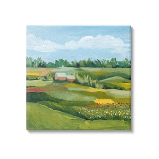 Stupell Vast Meadow Countryside Farmland Canvas Wall Art by Grace Popp ...