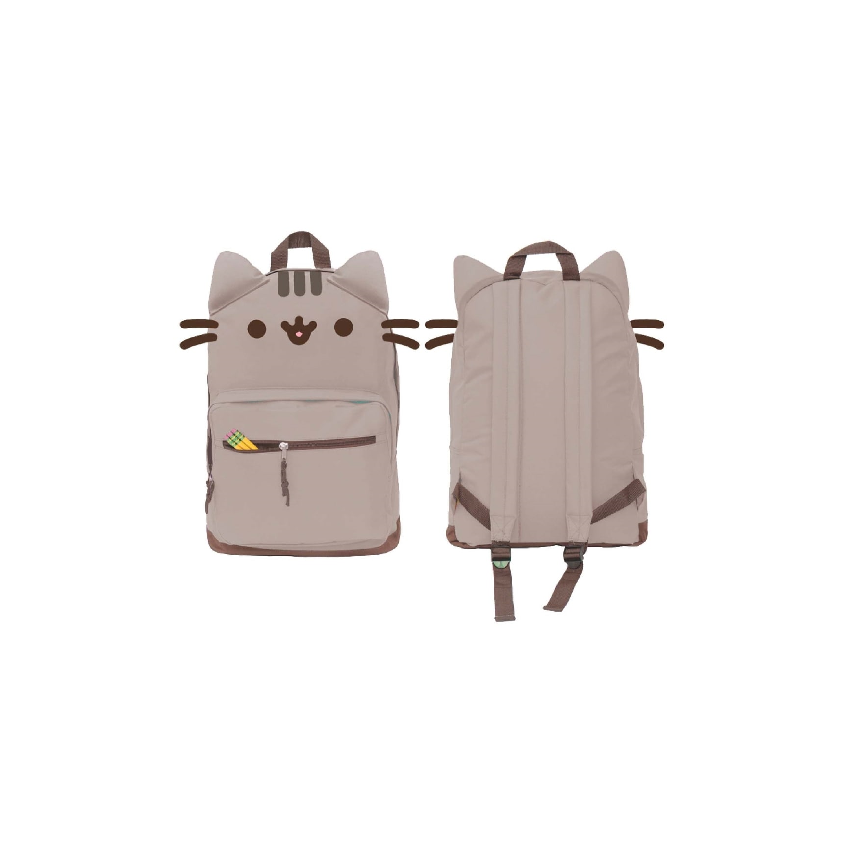 pusheen cat face backpack