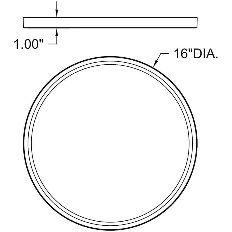 Access Lighting ModPLUS 16" Wide Integrated LED Flush Mount Drum