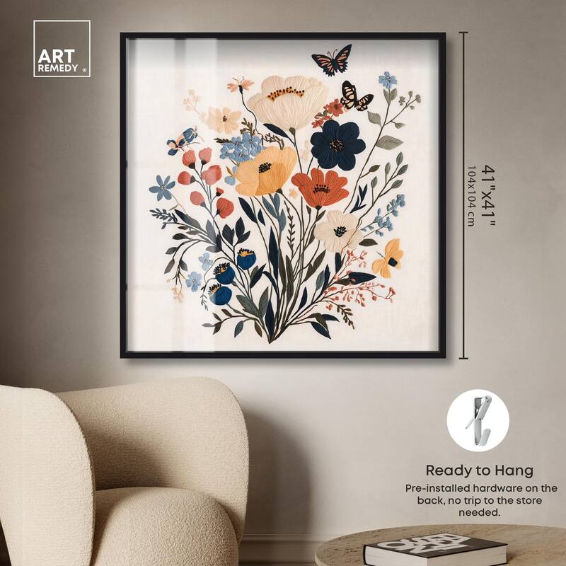 Garden of Threads I Shadowbox by Art Remedy