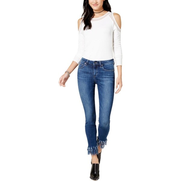womens fringe jeans