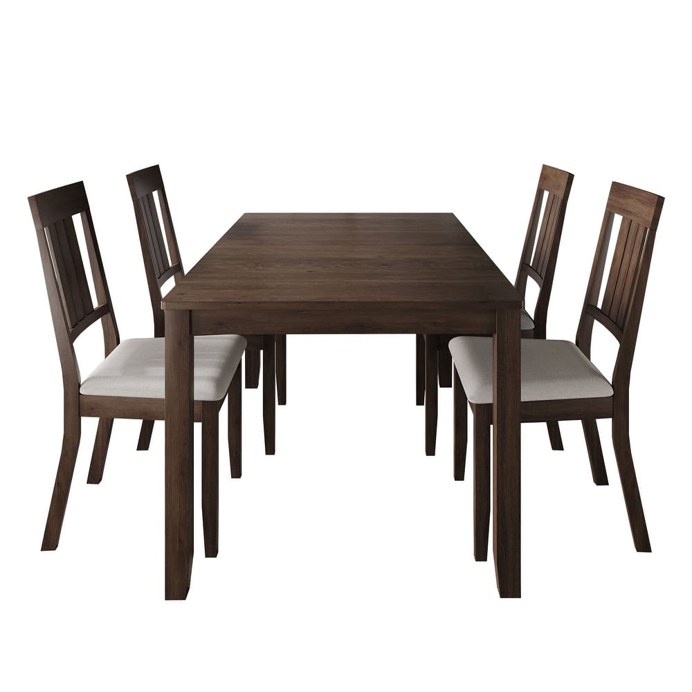 CraftPorch Classic 5-piece Wooden Dining Set