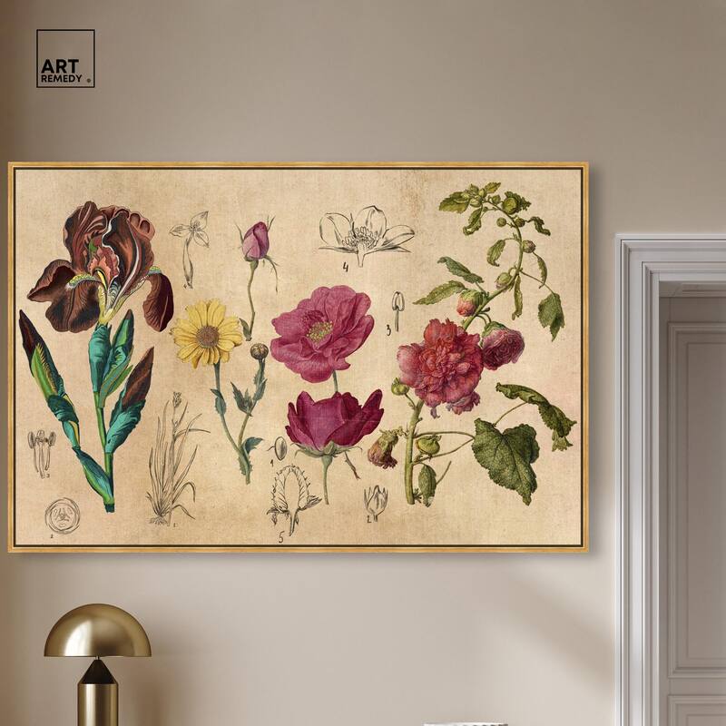 Blossoming Florals Canvas by Art Remedy