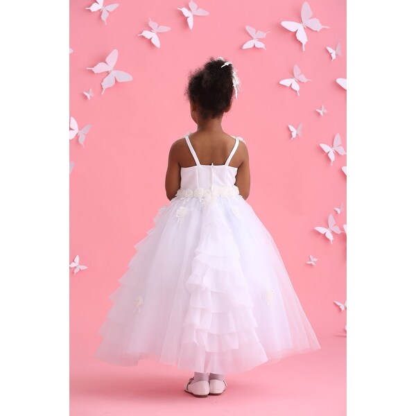 layered flower girl dress