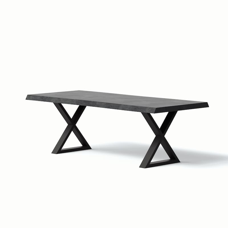 Urbia Brooks Solid Acacia Dining Table - X Base