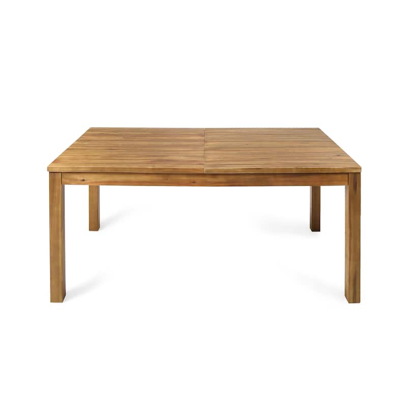 Edgewood Outdoor 8 Seater Acacia Wood Dining Set with Expandable Table by Christopher Knight Home