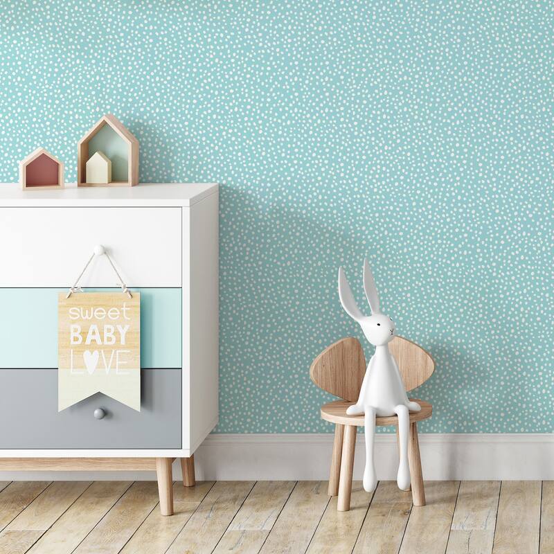 Advantage Dotty Light Blue Petite Polka Dot Wallpaper