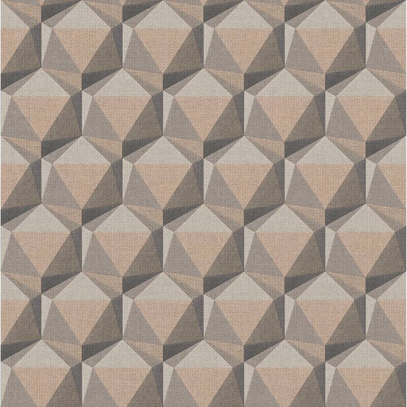 Galerie Wallcoverings Fusion Collection Geometric Motif Non-woven Matte Wallpaper Roll - 33 feet x 21 inches - Grey