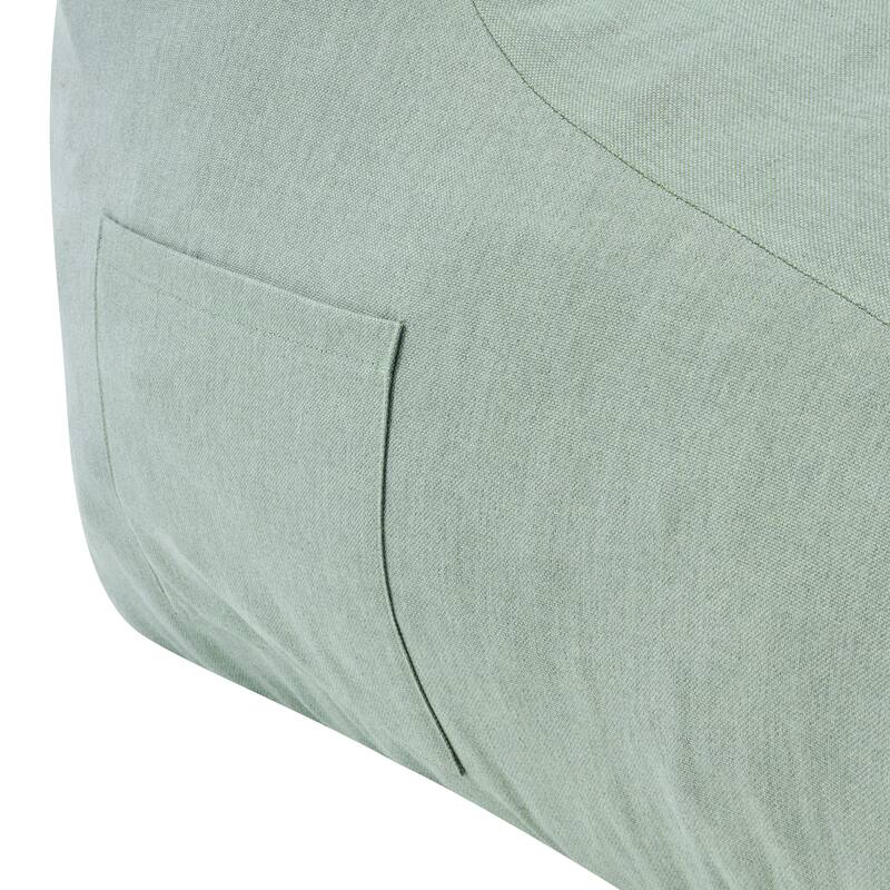 Christopher Knight Home - Lila Outdoor Patio Ergonomic Upholstered Bean Bag Chair with Shredded Foam Filled & Removable Cover