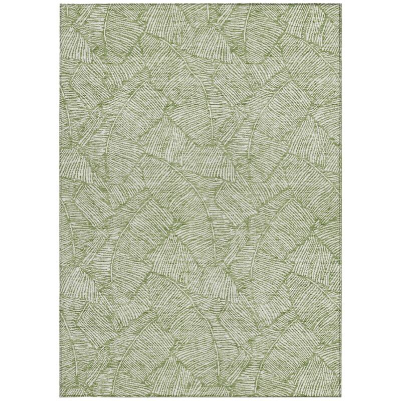 HomeRoots Floral Transitional Rectangle Outdoor Rug