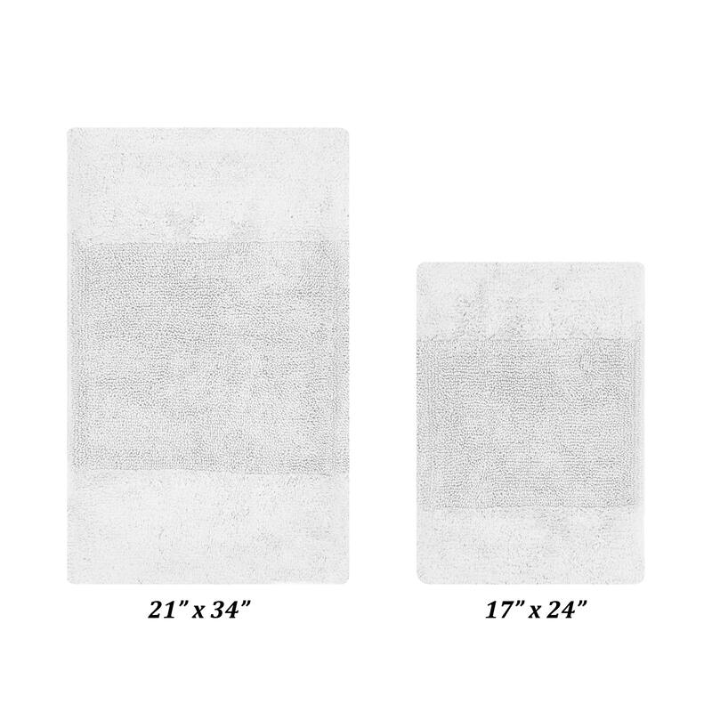 Better Trends Bath Rug 100% Cotton Water Absorbent Tufted Bathroom Rugs Set for Shower,Sink Mats Machine Wash Granada Collection