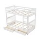 preview thumbnail 43 of 68, American Classic Traditional Style Twin-Over-Twin Bunk Bed with Ladders and Two Storage Drawers