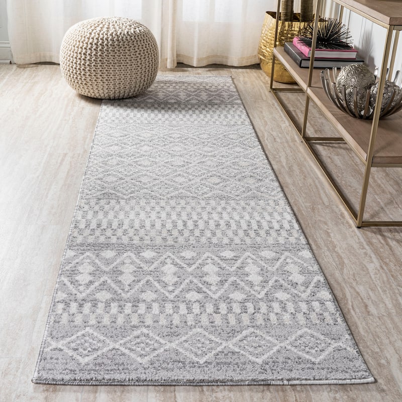 JONATHAN Y Bhalil Berber Geometric Stripe Area Rug