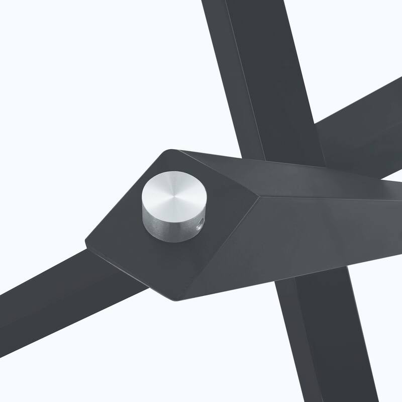 Modern 5-Piece Round Glass Dining Table Set for 4, Luxury Kitchen Table and Chair Set for 4, 39" Circle Table with 4 PU Chairs