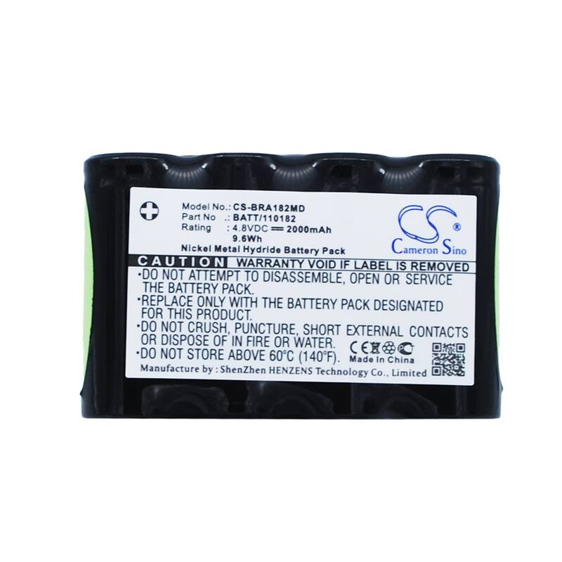 Battery for Braun Infusoport 120182 BATT/110182 CS-BRA182MD 8.4v 2000mAh 16.80Wh - Black