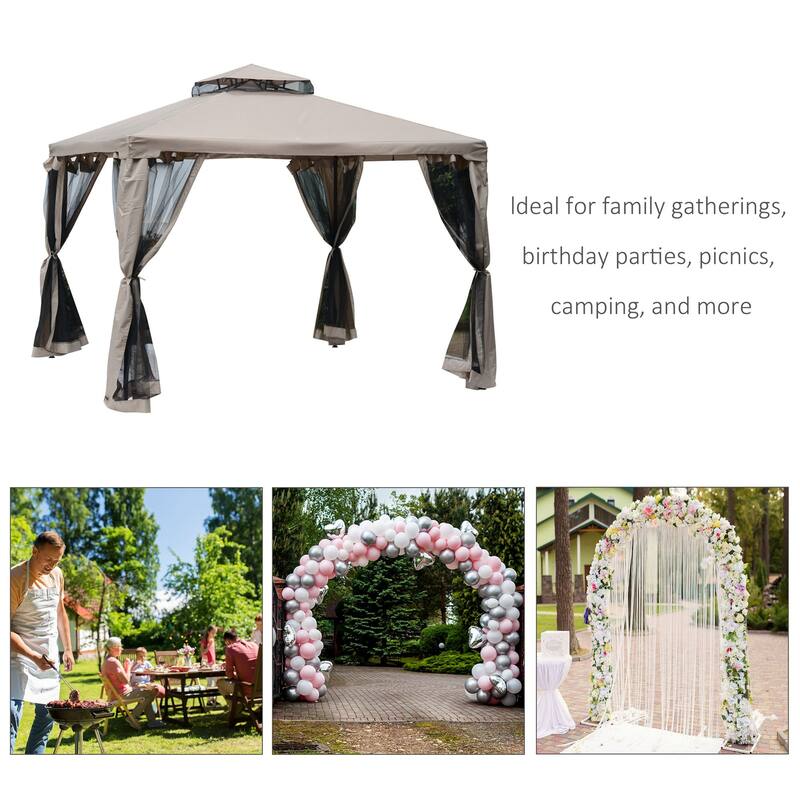 9.6' x 9.6' Patio Gazebo