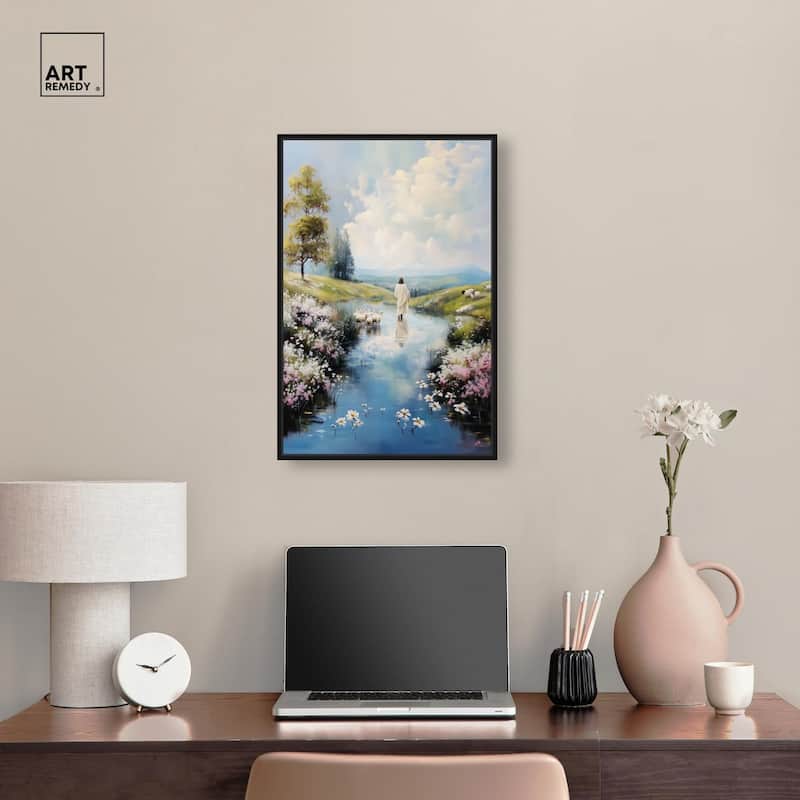 Caretaker's Calm Crossing I Canvas by Art Remedy