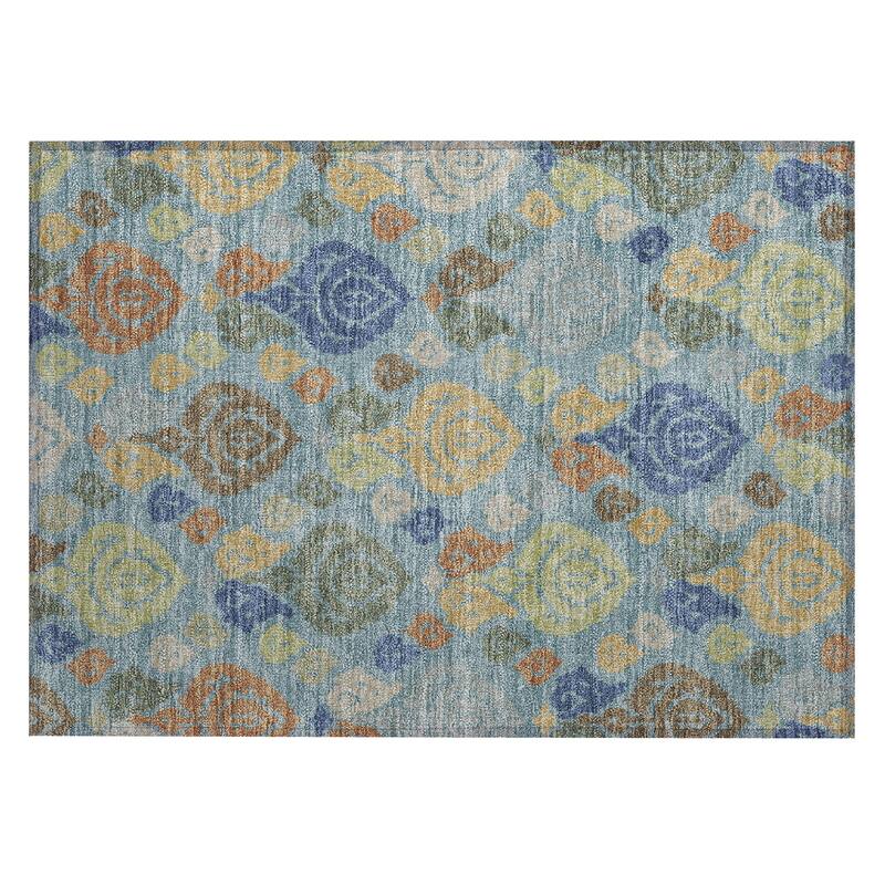 Machine Washable Indoor/ Outdoor Casual Zona Chantille Rug