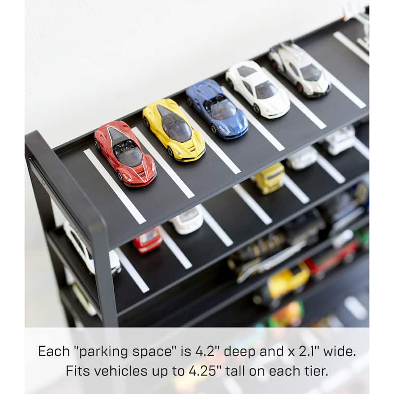 Yamazaki Home Kids' Parking Garage, Steel - L 9.45 x W 20.08 x H 25.59 inches