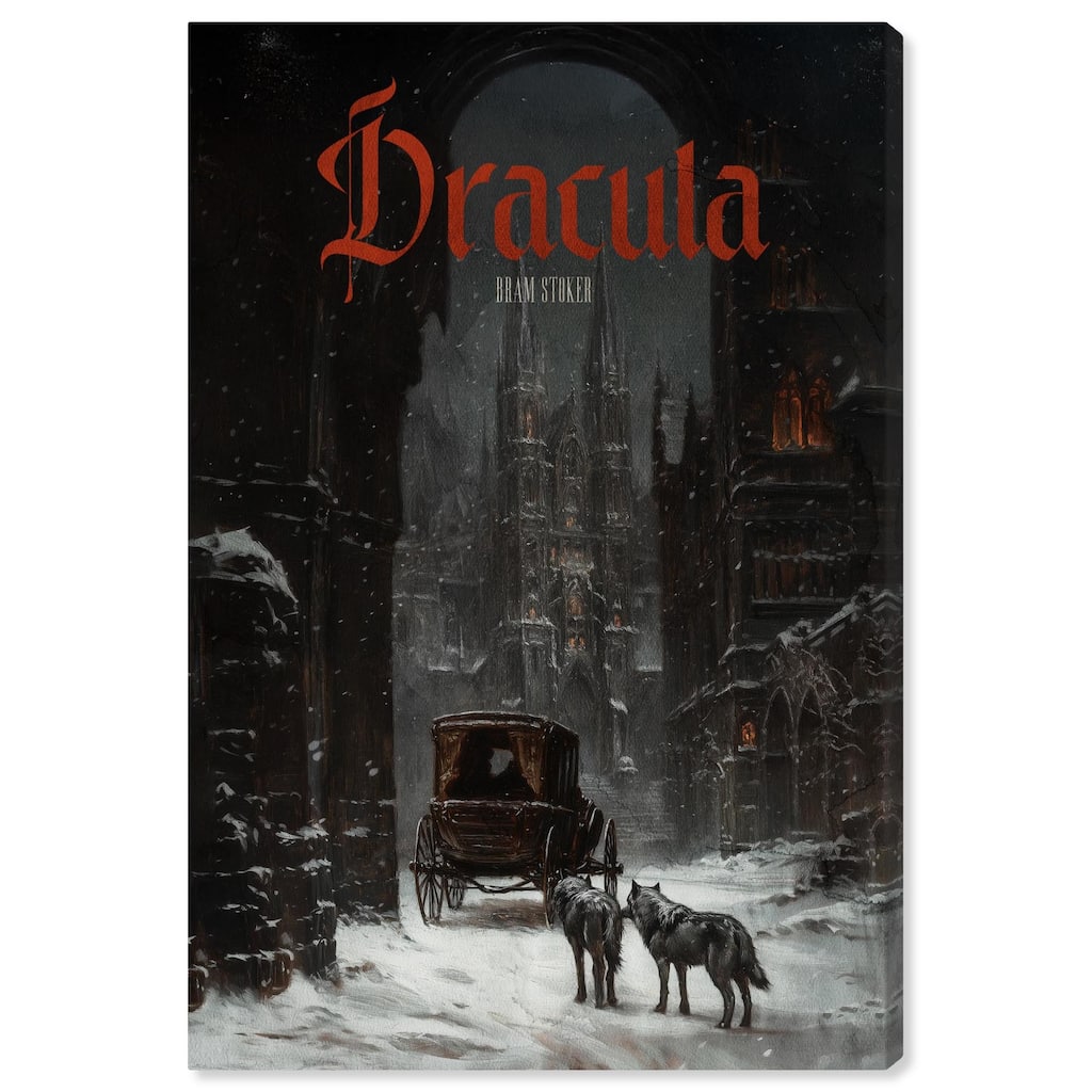 Dracula Gothic Cover Canvas by Art Remedy, Gallery Wrapped