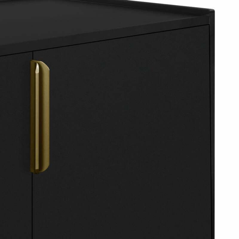 Storage Cabinet Sideboard Wooden Cabinet with 4 Doors for Hallway, Entryway, Living Room, Bedroom, Adjustable Shelf