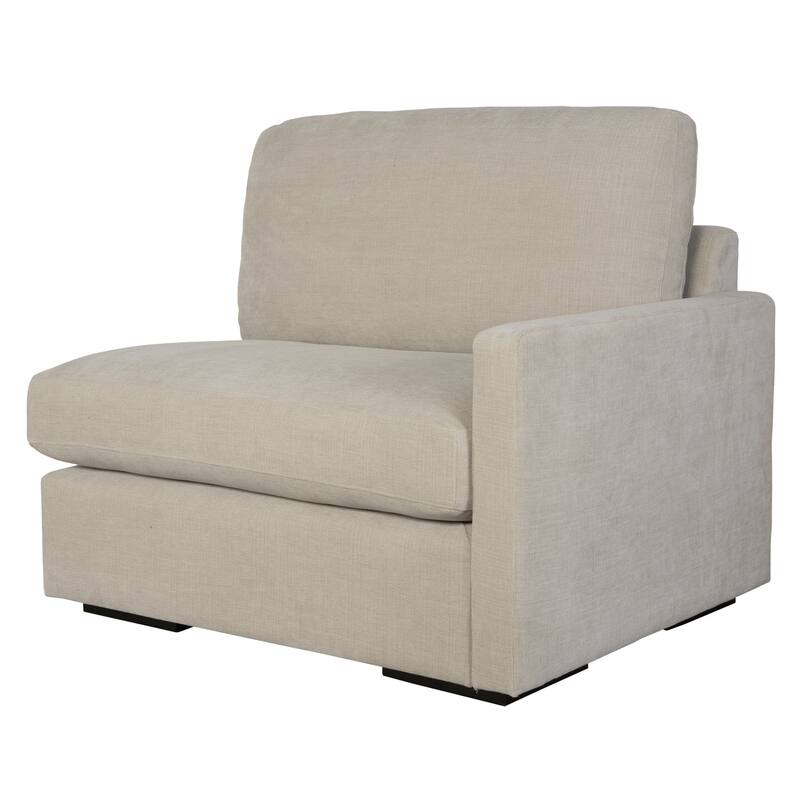Refuge Solid Modular Right Arm Seat for Sectional Sofa - 43.25" - Sand Gray